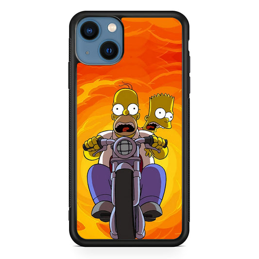 Homer and Bart Rider iPhone 14 Case