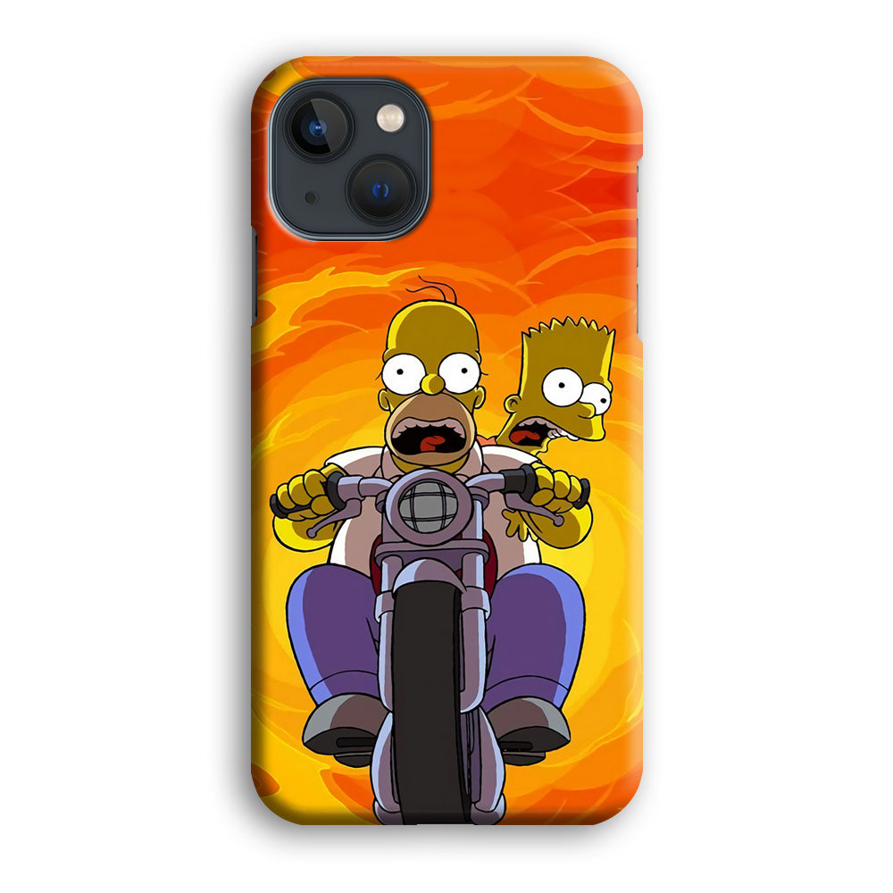 Homer and Bart Rider iPhone 14 Case