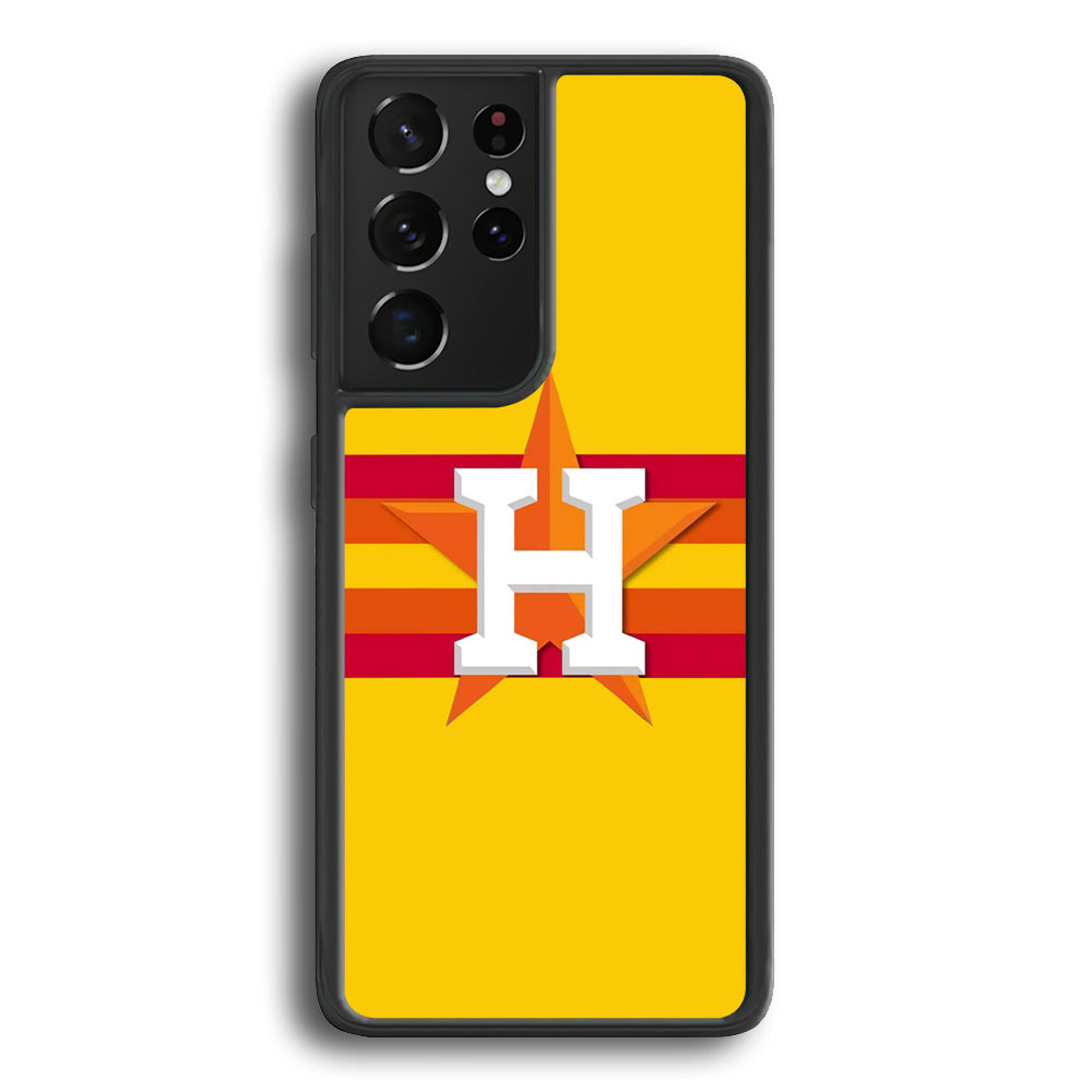 Houston Astros MLB Team Samsung Galaxy S24 Ultra Case - Ezzystore