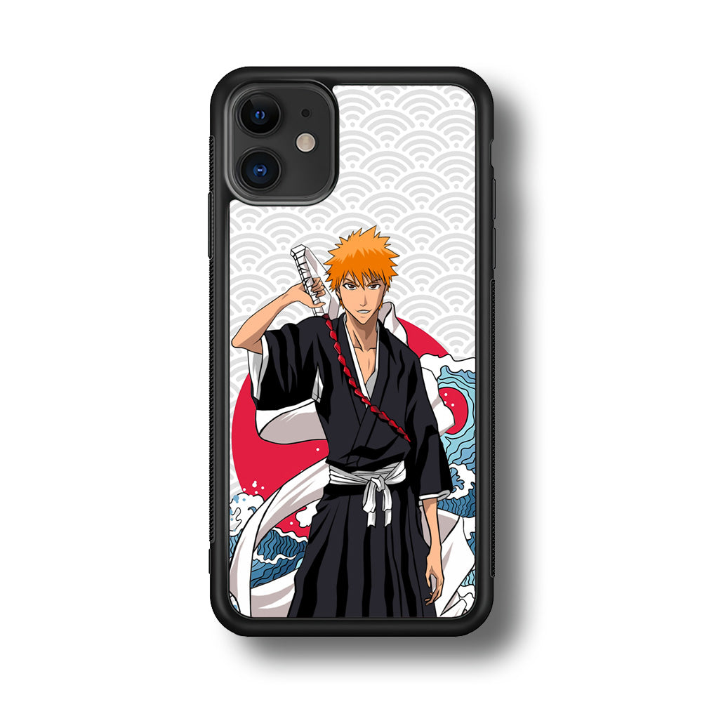 Ichigo Kurosaki Wave And Pattern iPhone 11 Case