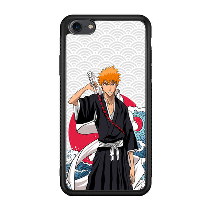 Ichigo Kurosaki Wave And Pattern iPhone 8 Case