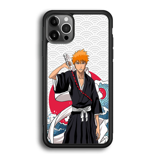 Ichigo Kurosaki Wave And Pattern iPhone 12 Pro Max Case