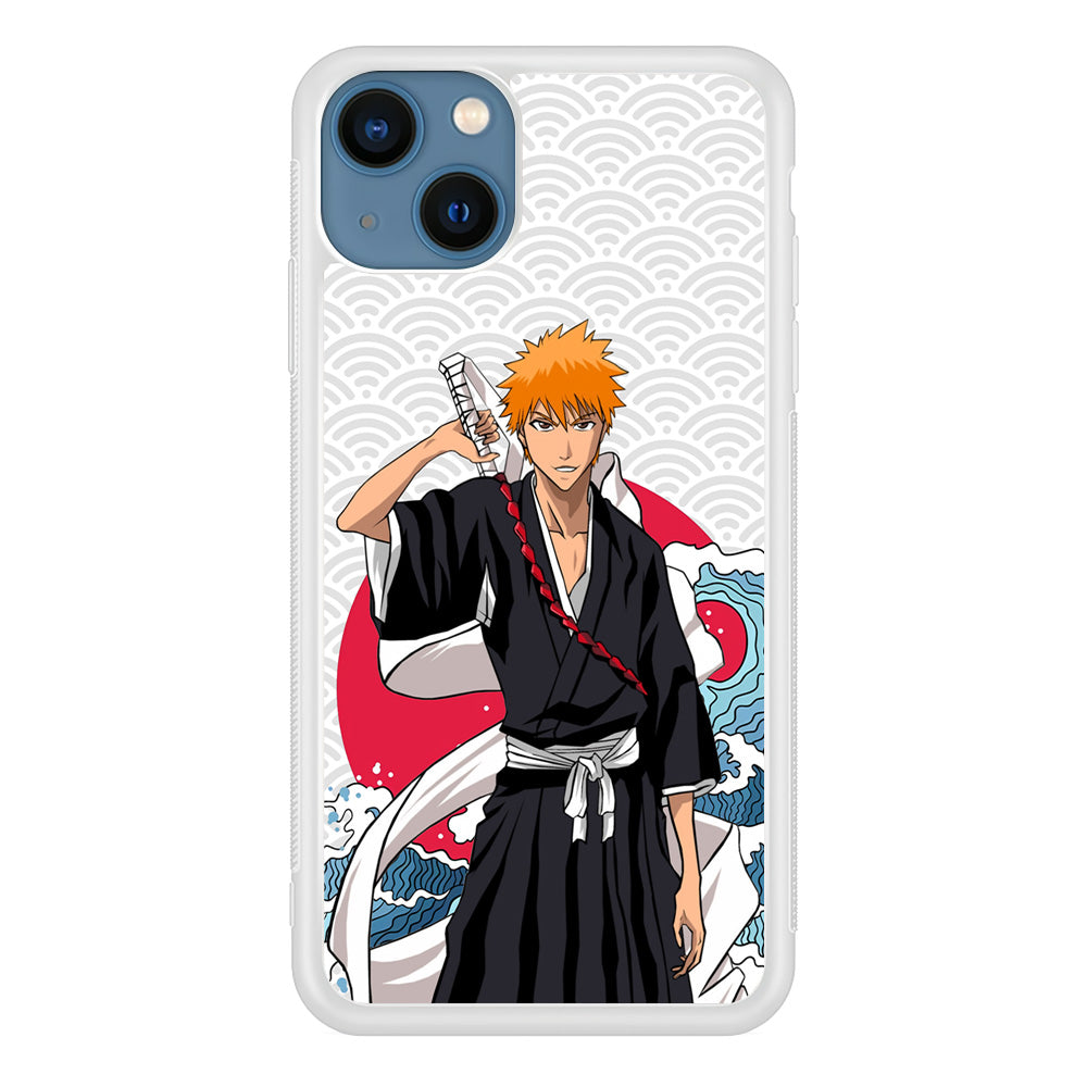 Ichigo Kurosaki Wave And Pattern iPhone 14 Case