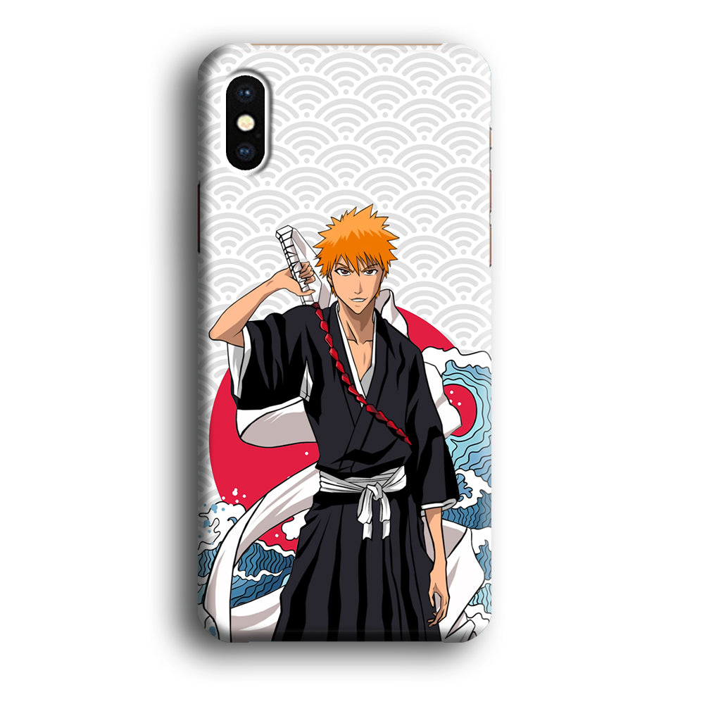 Ichigo Kurosaki Wave And Pattern iPhone Xs Max Case