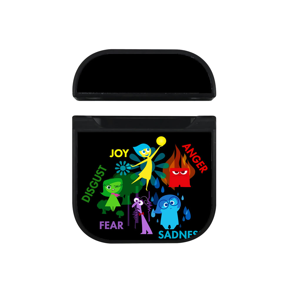 Inside Out Character Type Hard Plastic Case Cover For Apple Airpods