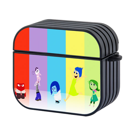 Inside Out Colorful Background Hard Plastic Case Cover For Apple Airpods 4 - Ezzystore