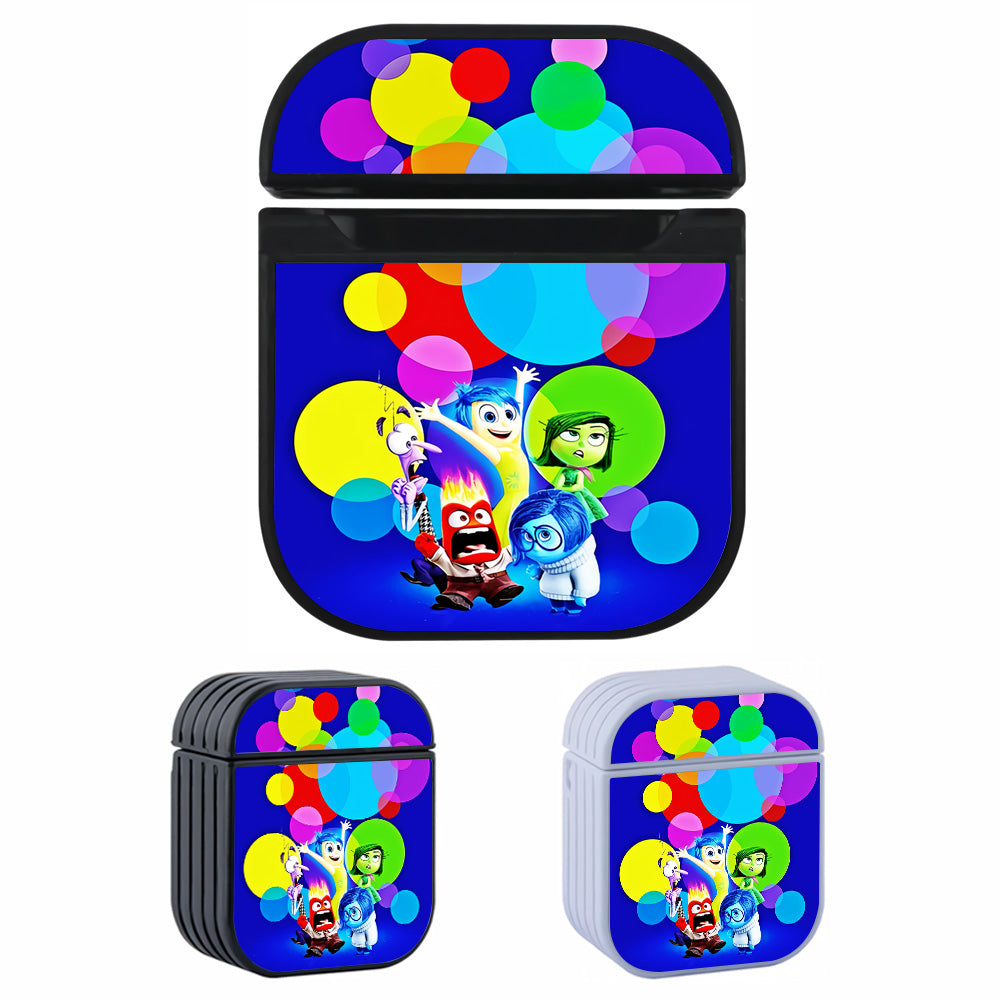 Inside Out Colorful Circle Hard Plastic Case Cover For Apple Airpods