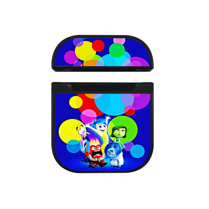 Inside Out Colorful Circle Hard Plastic Case Cover For Apple Airpods