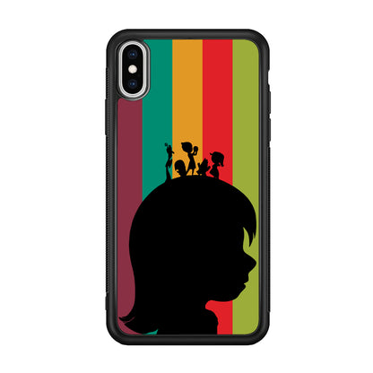 Inside Out Silhouette Character iPhone X Case