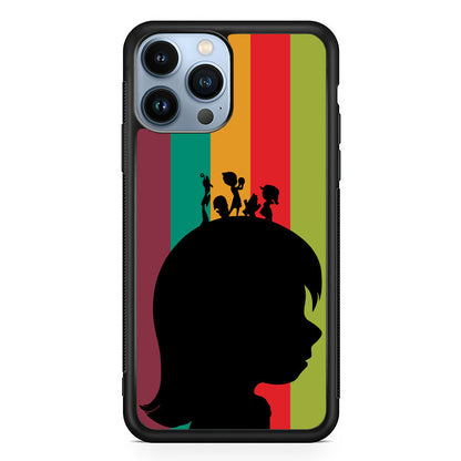 Inside Out Silhouette Character iPhone 14 Pro Max Case
