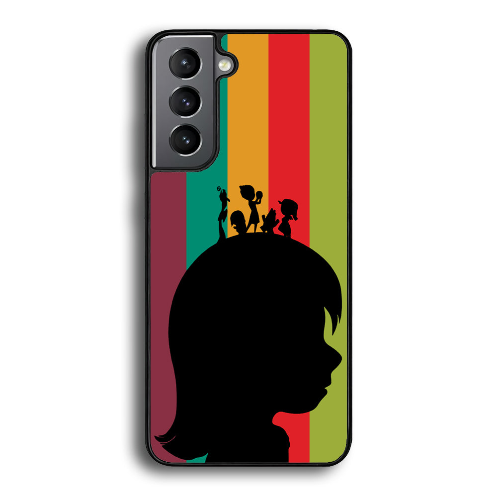 Inside Out Silhouette Character Samsung Galaxy S22 Case - Ezzystore