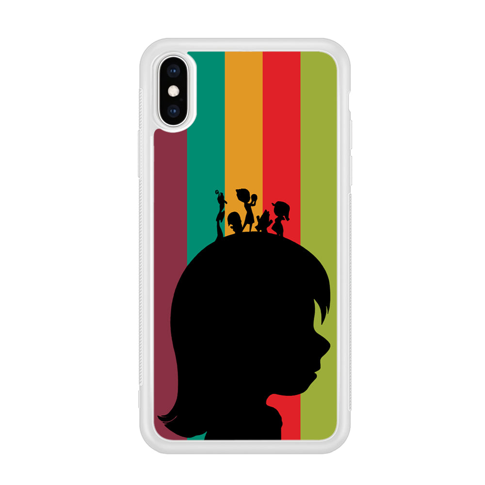 Inside Out Silhouette Character iPhone X Case