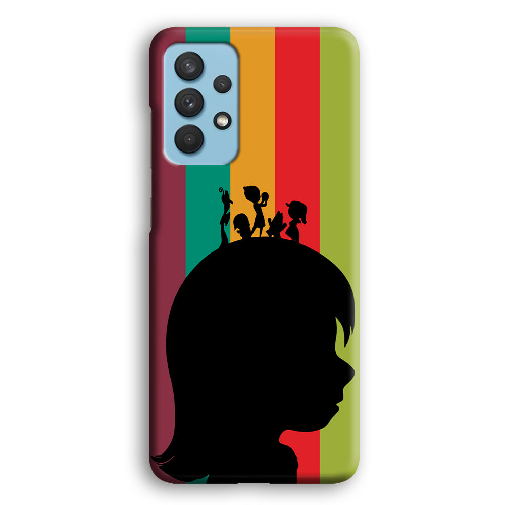 Inside Out Silhouette Character Samsung Galaxy A32 Case