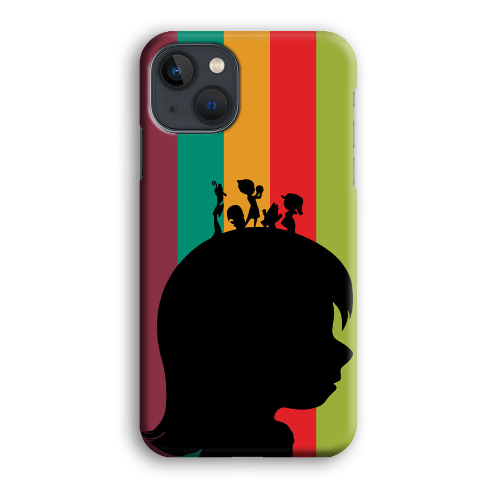 Inside Out Silhouette Character iPhone 14 Case