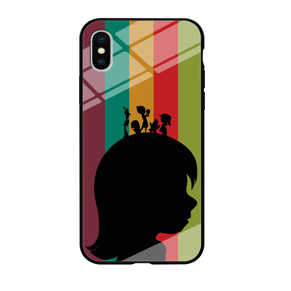 Inside Out Silhouette Character iPhone X Case
