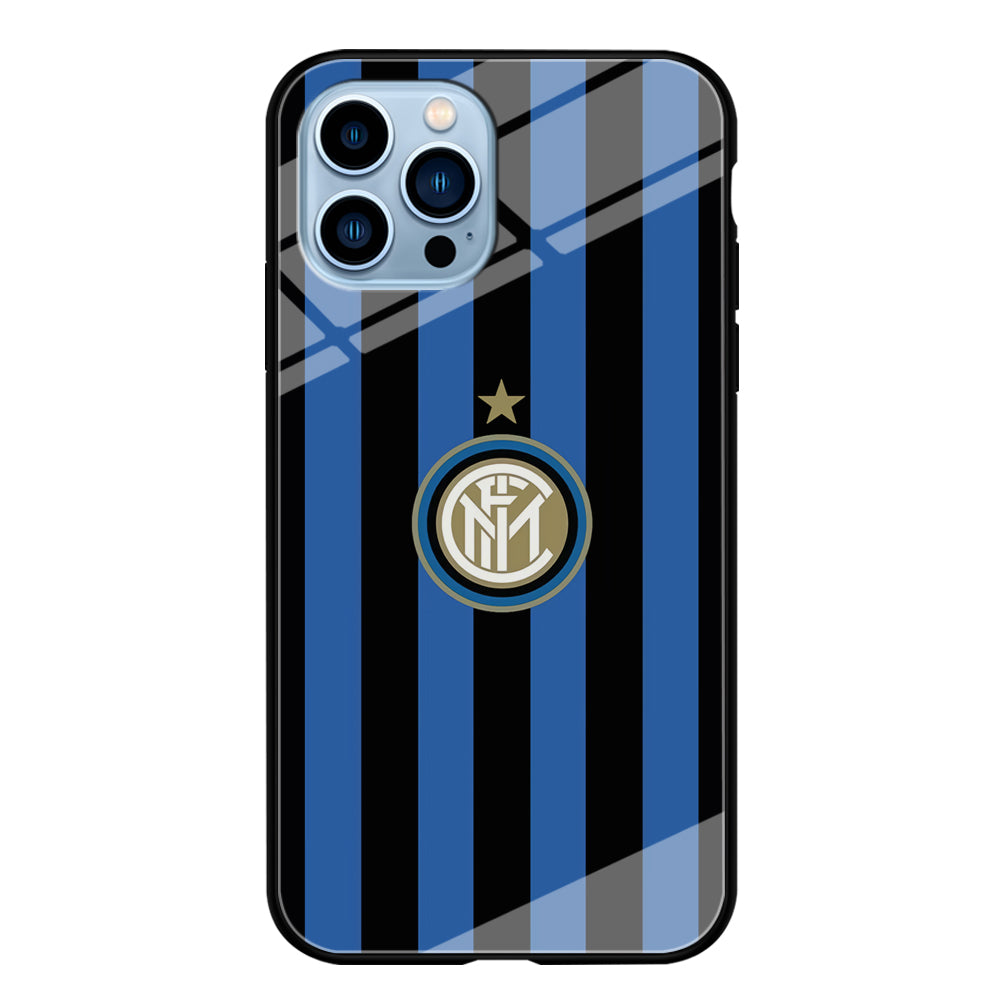 Inter Milan Pattern Of Icon iPhone 14 Pro Max Case