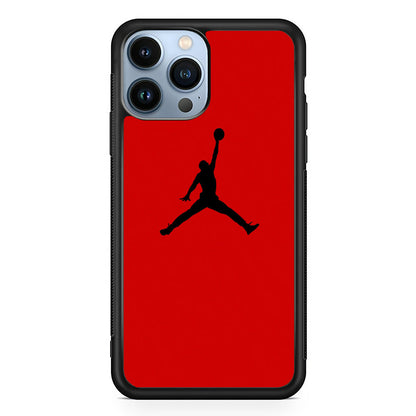 Jordan Red Simple iPhone 14 Pro Max Case