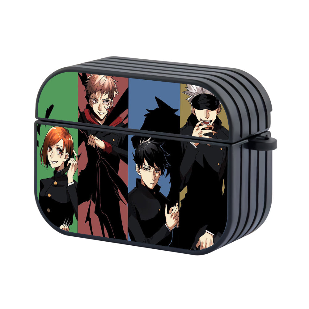 Jujutsu Kaisen Satoru Gojo And Team Hard Plastic Case Cover For Apple Airpods Pro 3 - Ezzystore