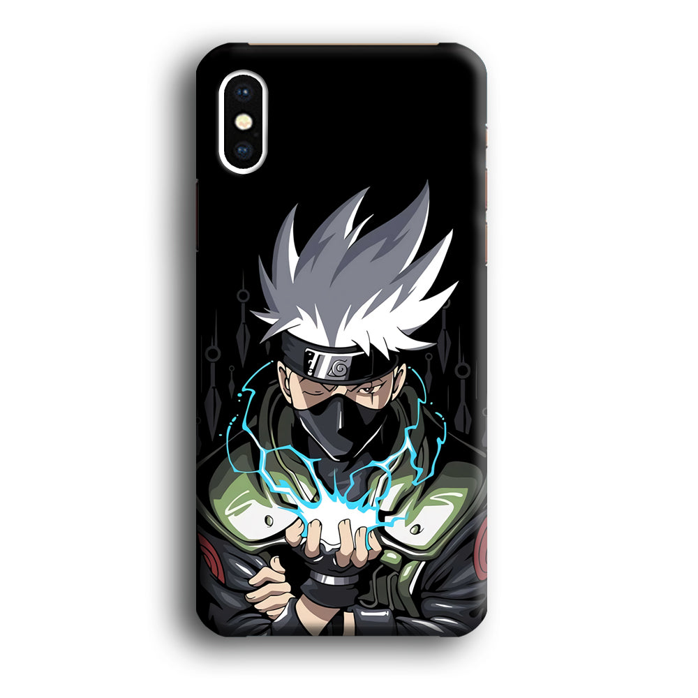 Kakashi Chidori And Sharingan iPhone X Case