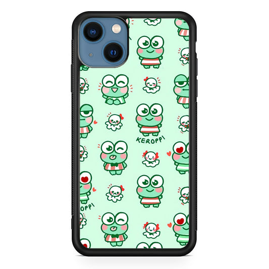 Keroppi Cute Expression iPhone 14 Case