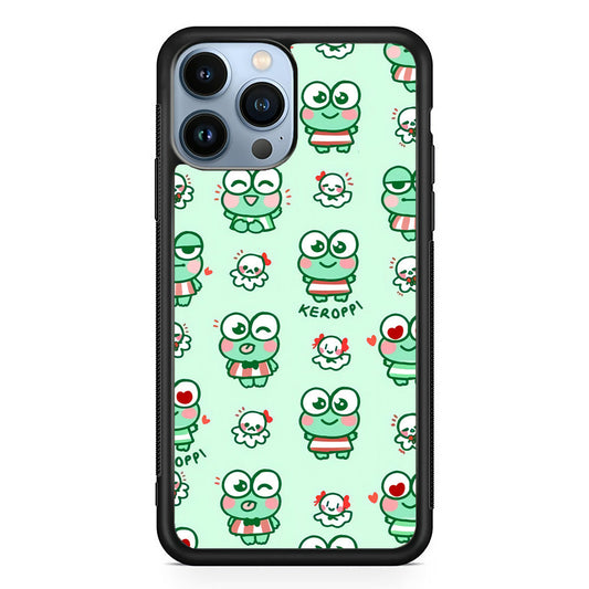 Keroppi Cute Expression iPhone 14 Pro Case