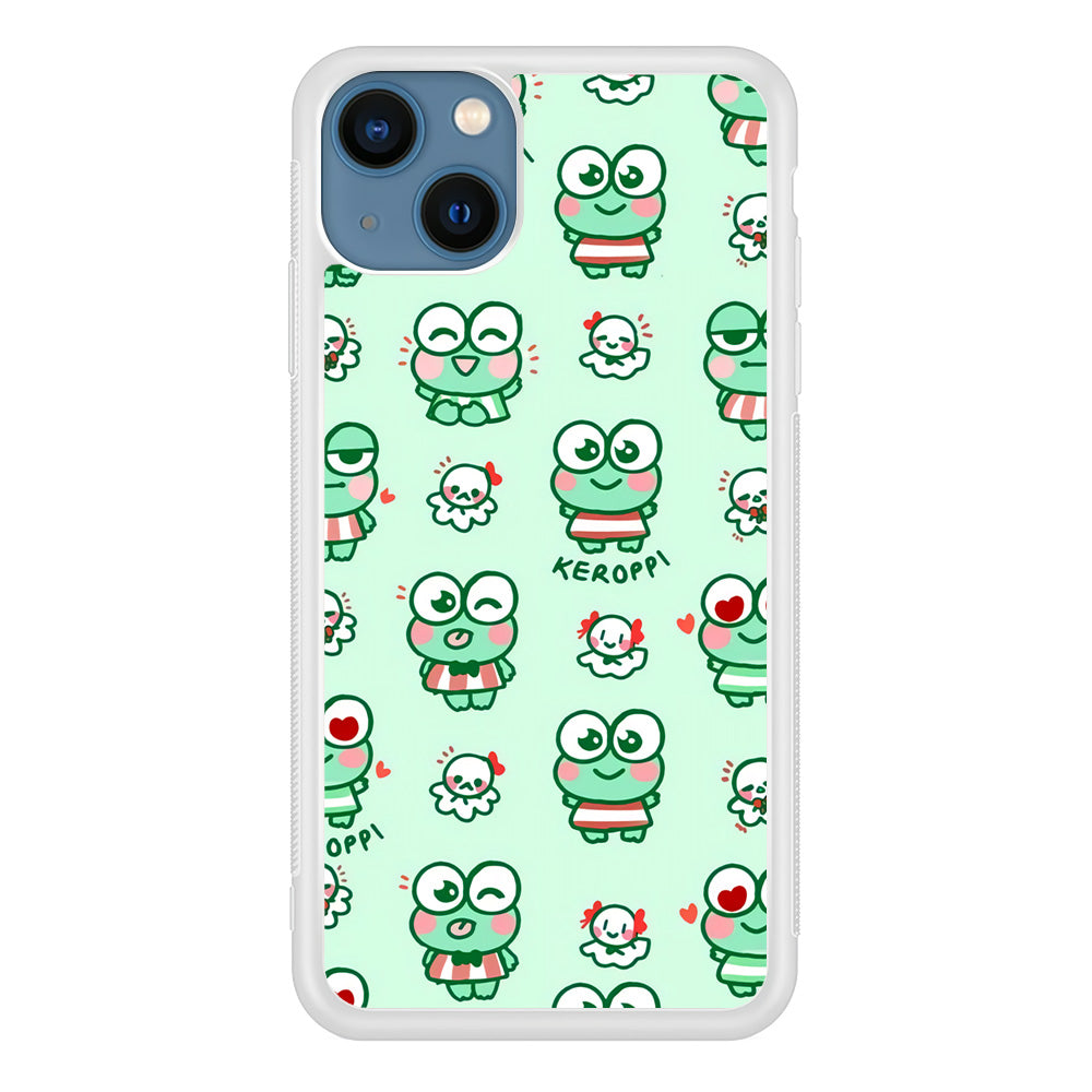 Keroppi Cute Expression iPhone 14 Case