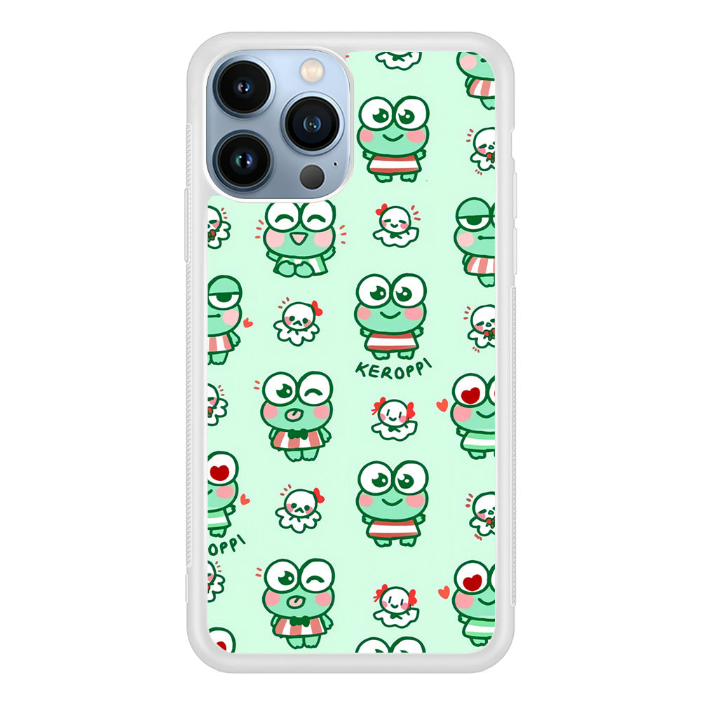Keroppi Cute Expression iPhone 15 Pro Case