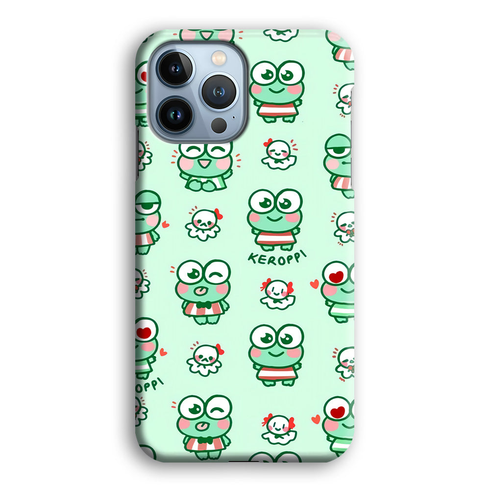 Keroppi Cute Expression iPhone 15 Pro Case