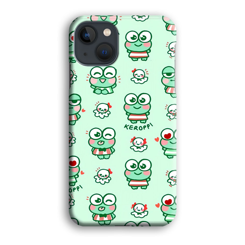 Keroppi Cute Expression iPhone 14 Case