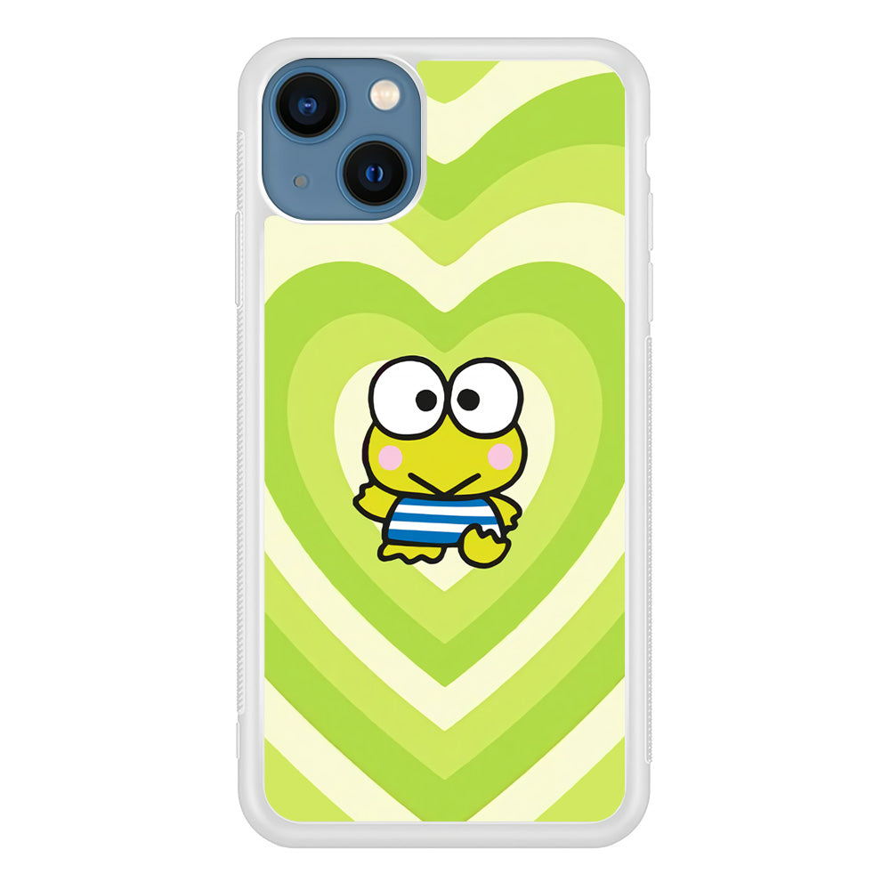 Keroppi Love Pattern iPhone 15 Plus Case