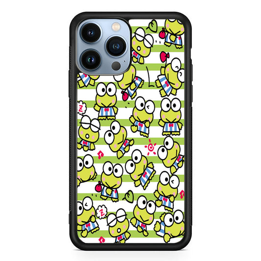Keroppi Stripe iPhone 14 Pro Max Case
