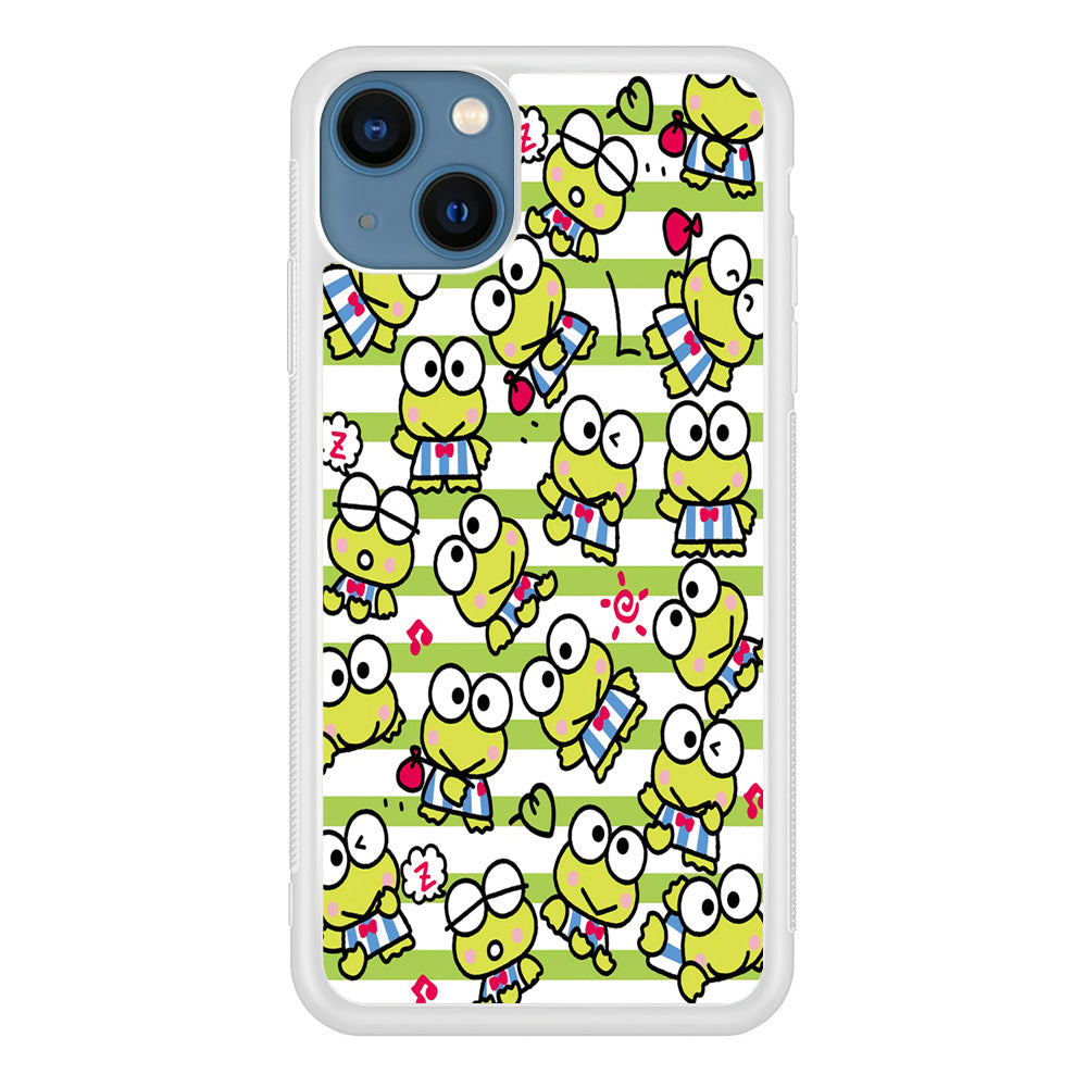 Keroppi Stripe iPhone 15 Plus Case