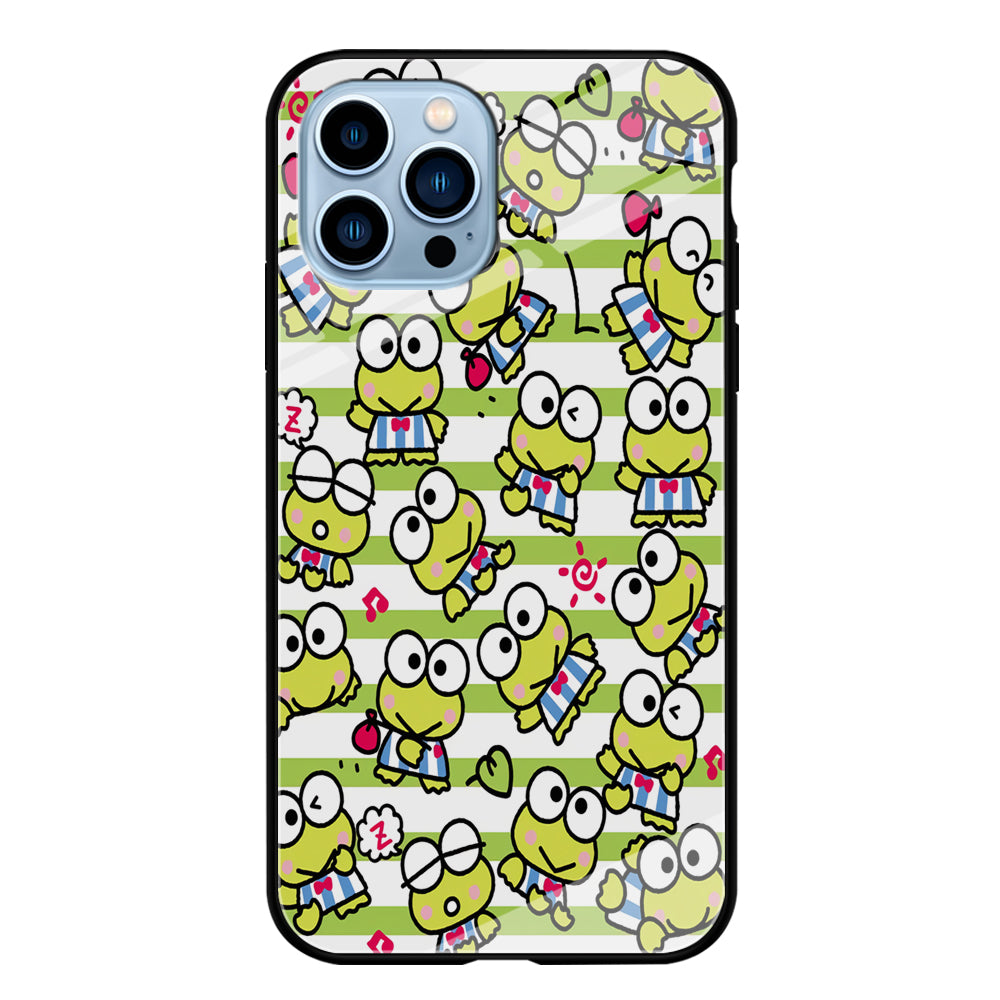 Keroppi Stripe iPhone 14 Pro Max Case