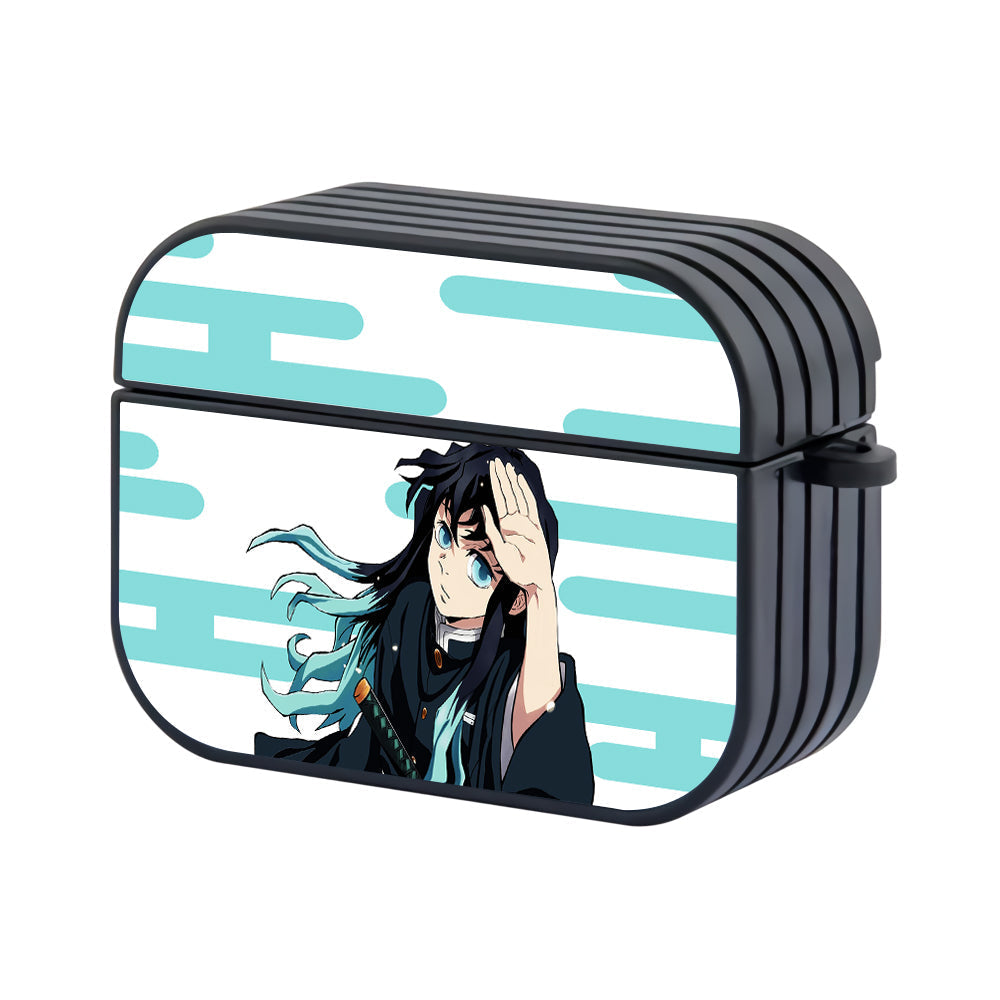 Kimetsu No Yaiba Muichiro Tokito Hard Plastic Case Cover For Apple Airpods Pro 3 - Ezzystore