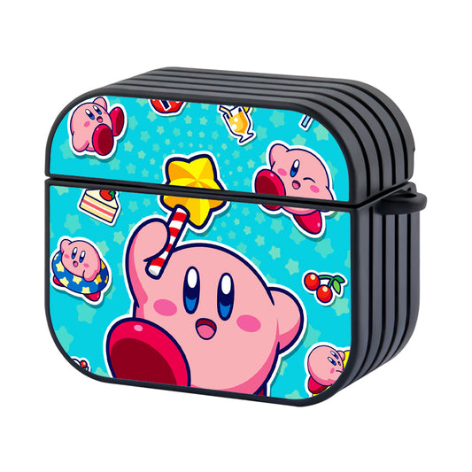 Kirby Sticker Hard Plastic Case Cover For Apple Airpods 4 - Ezzystore