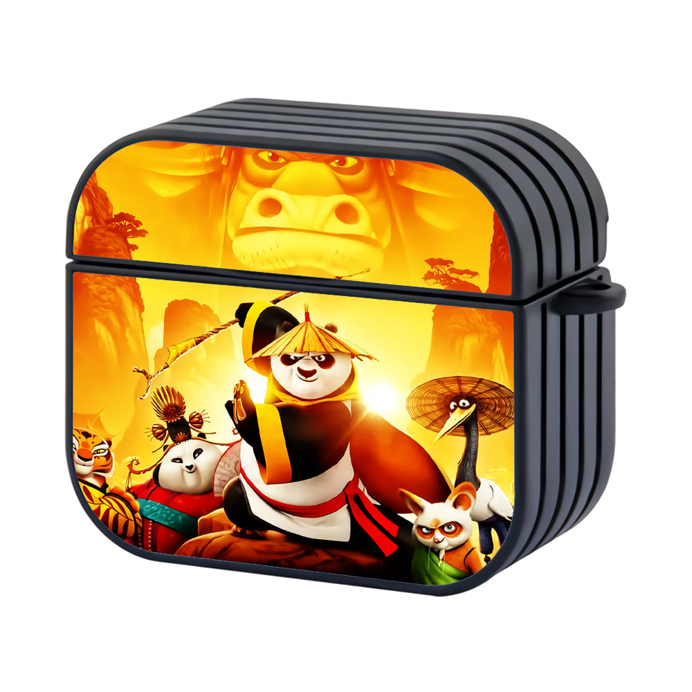 Kungfu Panda Team Hard Plastic Case Cover For Apple Airpods 4 - Ezzystore