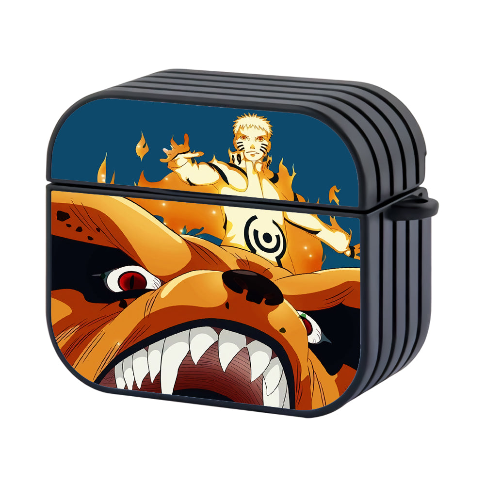 Kurama Kyubi Of Naruto Hard Plastic Case Cover For Apple Airpods 4 - Ezzystore