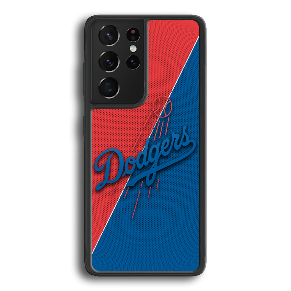 LA Dodgers Red And Blue Colour Samsung Galaxy S23 Ultra Case - Ezzystore