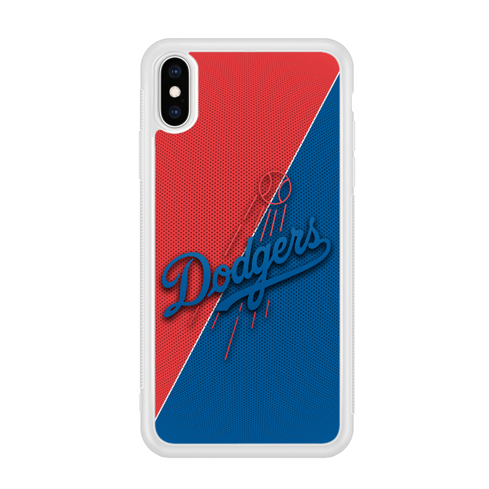 LA Dodgers Red And Blue Colour iPhone X Case