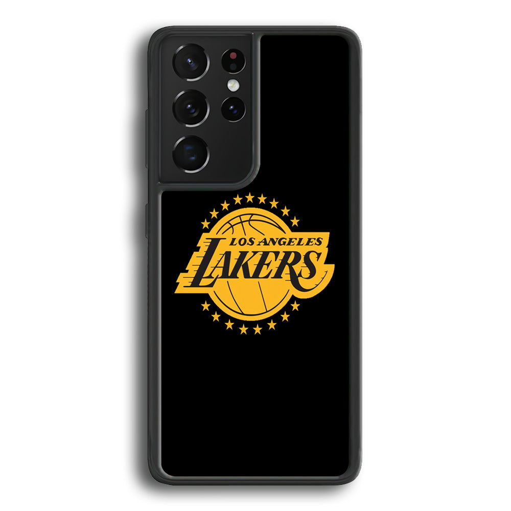 Los Angeles Lakers Black Logo Samsung Galaxy S23 Ultra Case - Ezzystore
