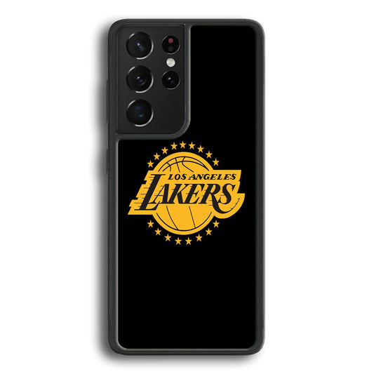 Los Angeles Lakers Black Logo Samsung Galaxy S24 Ultra Case - Ezzystore