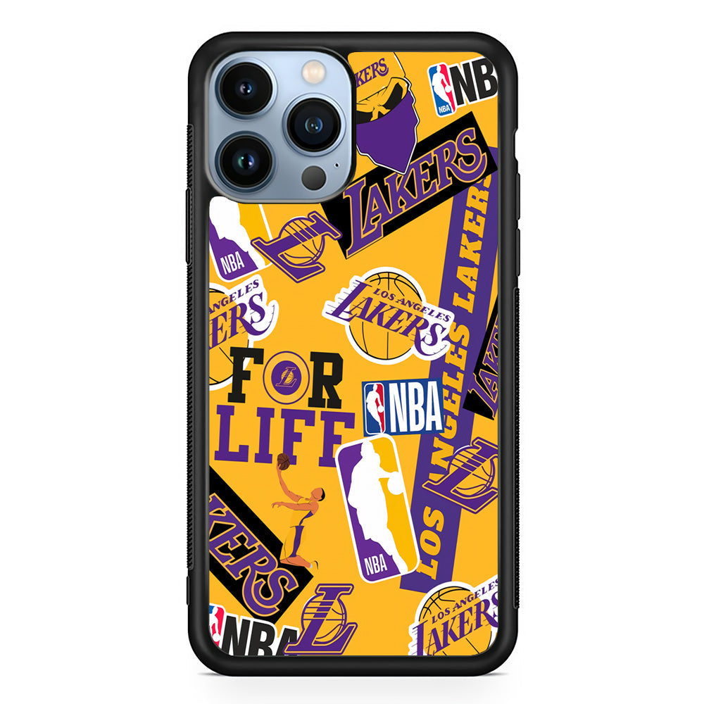 Los Angeles Lakers Word Of Pride Team iPhone 15 Pro Case