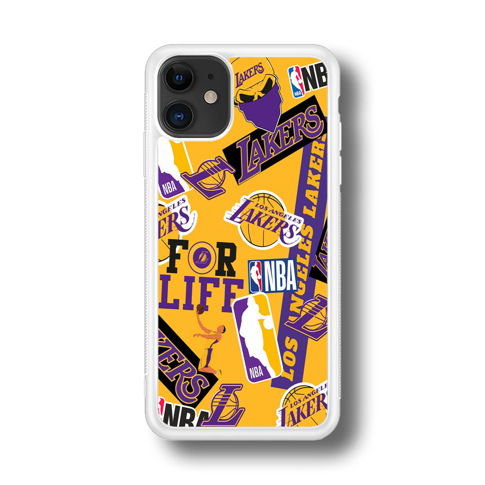 Los Angeles Lakers Word Of Pride Team iPhone 11 Case
