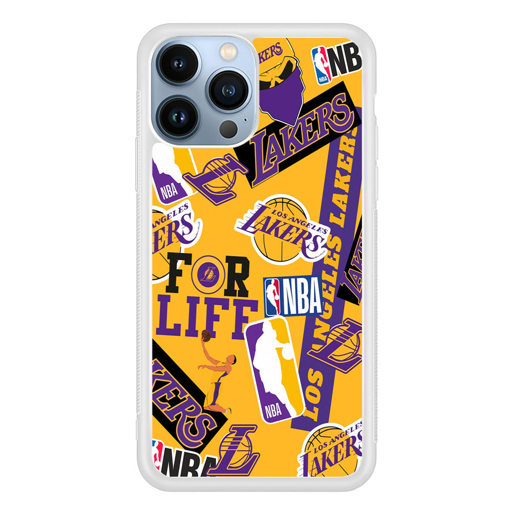 Los Angeles Lakers Word Of Pride Team iPhone 15 Pro Case