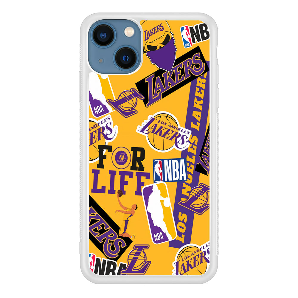 Los Angeles Lakers Word Of Pride Team iPhone 14 Case