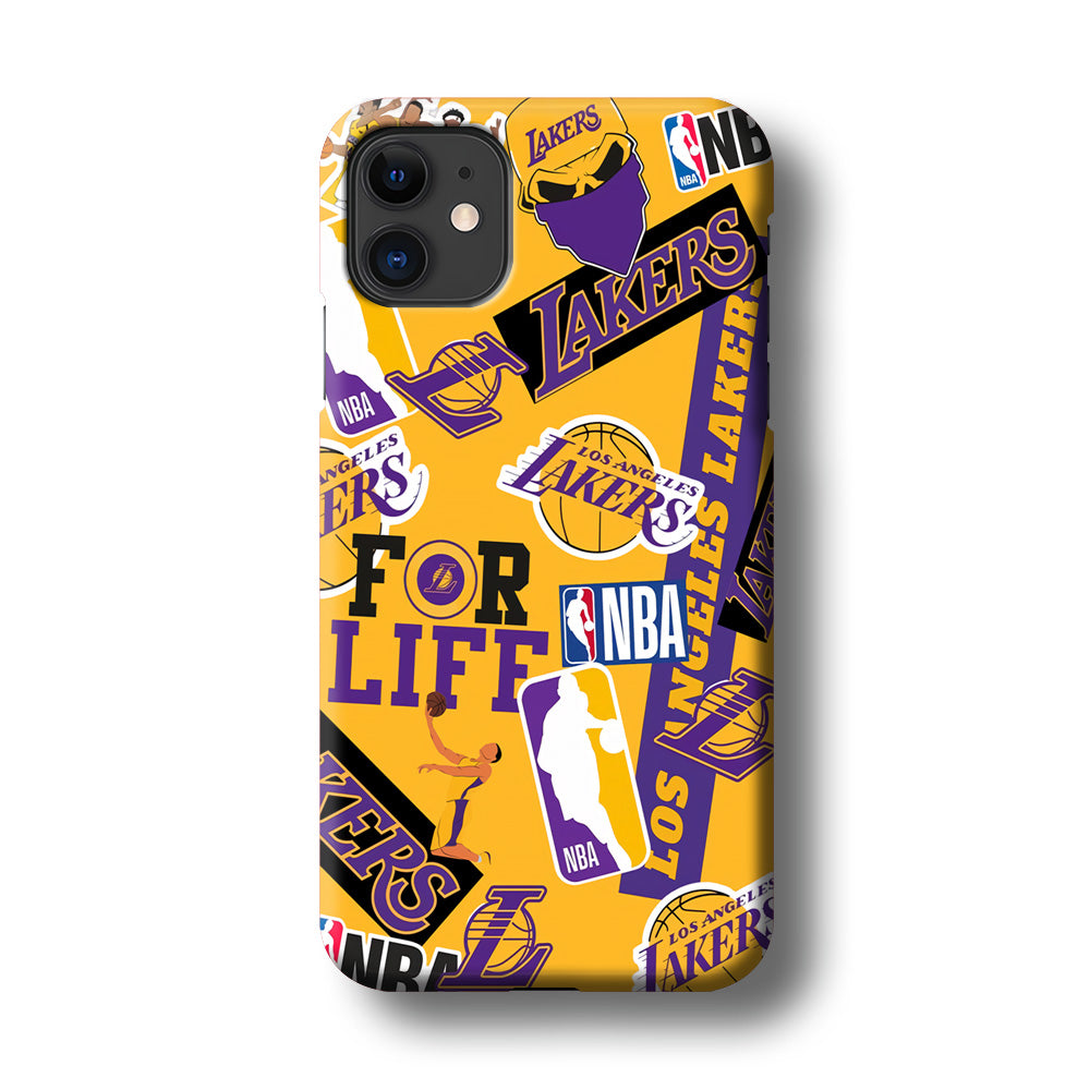 Los Angeles Lakers Word Of Pride Team iPhone 11 Case