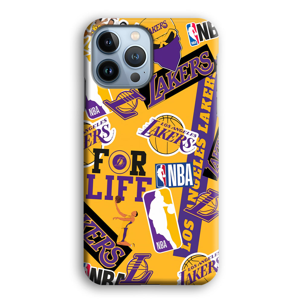 Los Angeles Lakers Word Of Pride Team iPhone 15 Pro Max Case