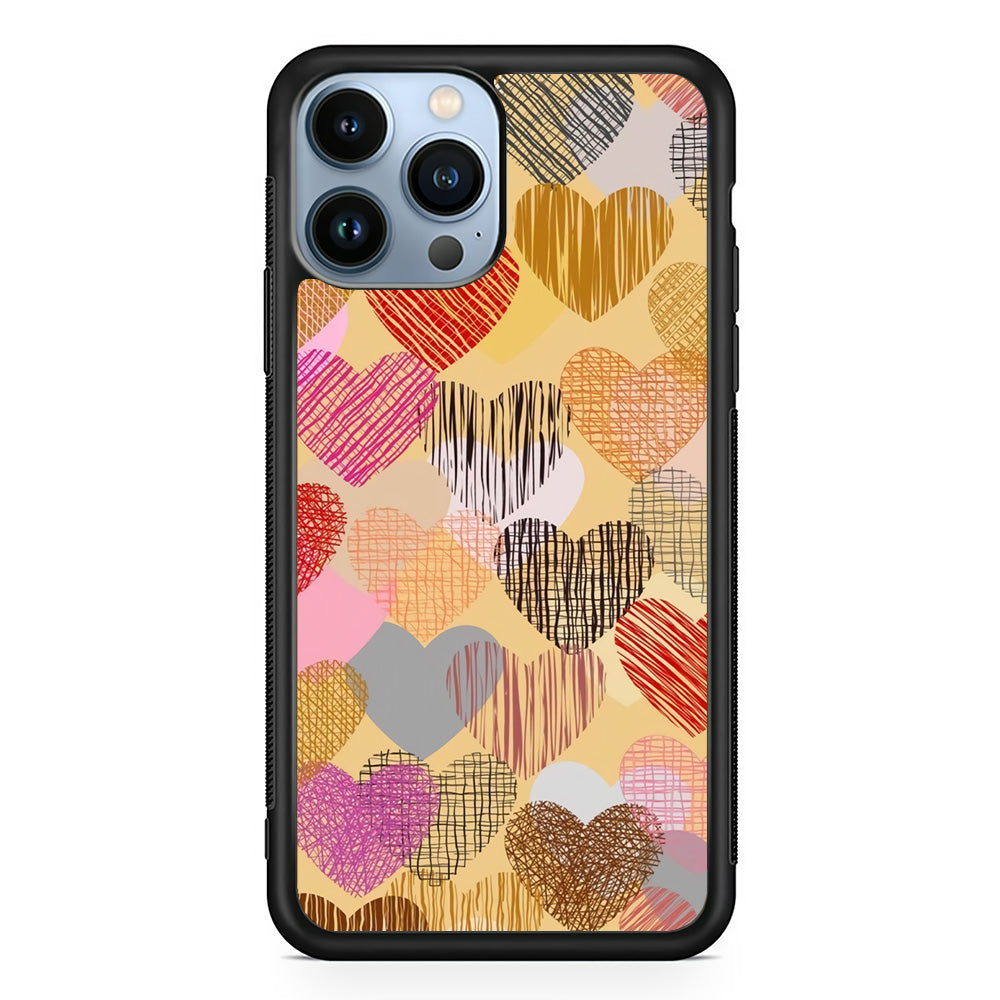 Love Aesthetic Soft Colour iPhone 15 Pro Case