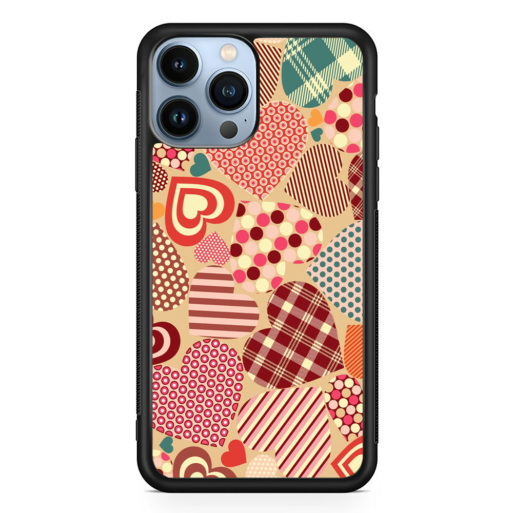 Love Luxe Pattern iPhone 14 Pro Max Case