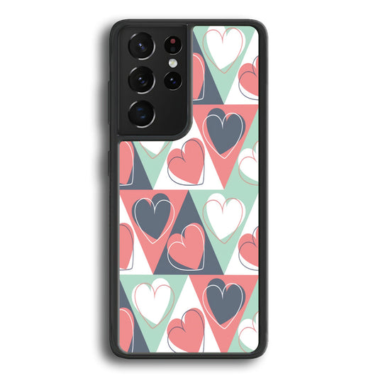 Love Triangle Doodle Samsung Galaxy S24 Ultra Case - Ezzystore